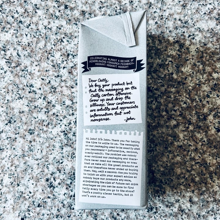 photo of Oatly Oat Drink Barista Edition  shared by @lienloves on  03 Sep 2022 - review