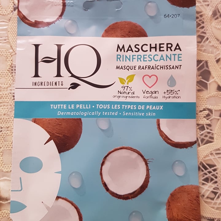 review photo of Hq ingredients maschera rinfrescante shared by @sabrinarr on 19 Jul 2022 - review