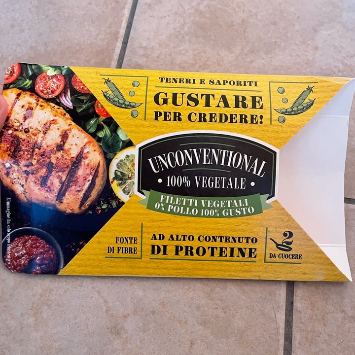 photo of Unconventional Filetti Vegetali 0% Pollo 100% Gusto - Plant Based Fillet shared by @valevalys on  09 Sep 2022 - review