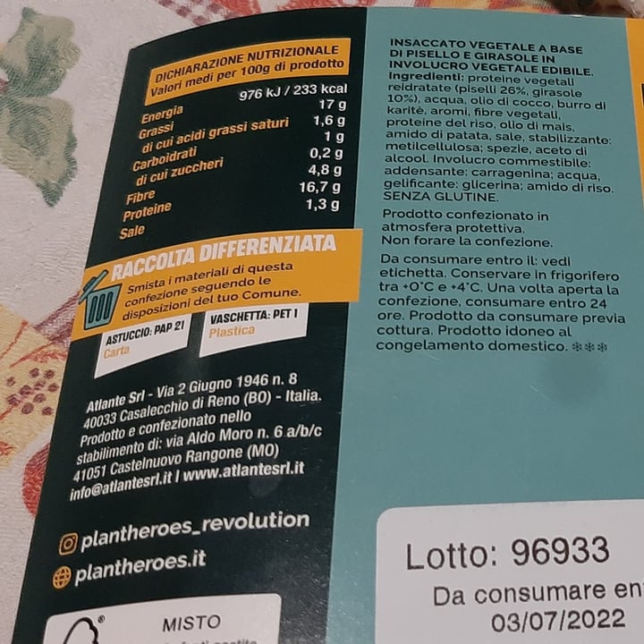 review photo of Plant Heroes Delicious Salsiccia shared by @simona71marti on 25 Jun 2022 - review