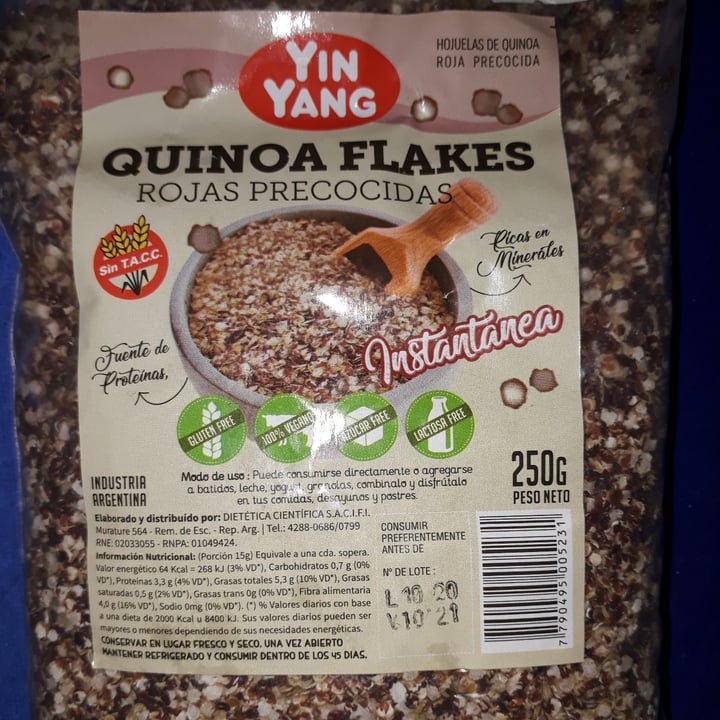 review photo of Yin Yang Hojuelas de quinoa roja precocidas shared by @mar11 on 24 May 2021 - review