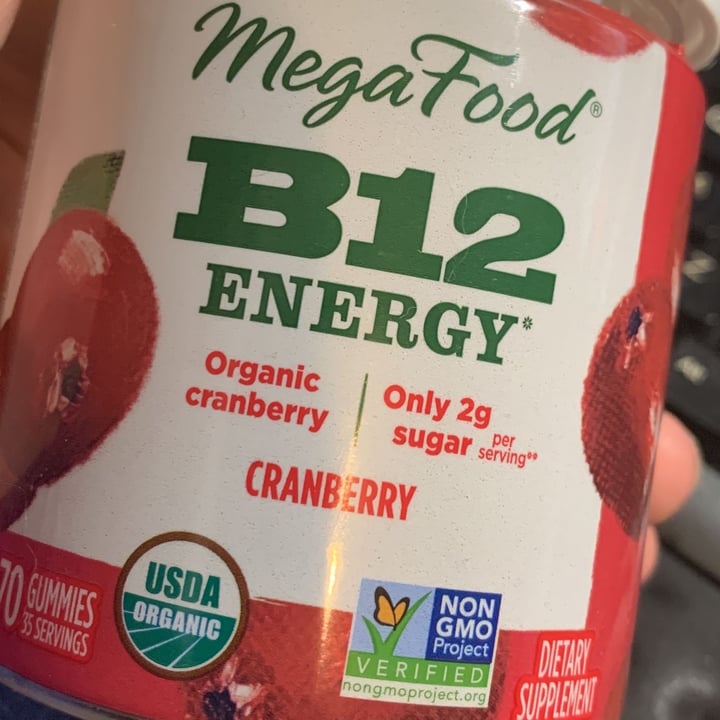 photo of MegaFood B12 Energy Cranberry shared by @gemcityvegan on  21 Mar 2022 - review