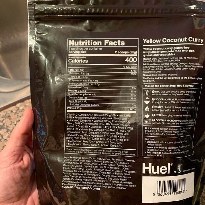 review photo of Huel Yellow Coconut Curry shared by @drichi on 10 May 2022 - review