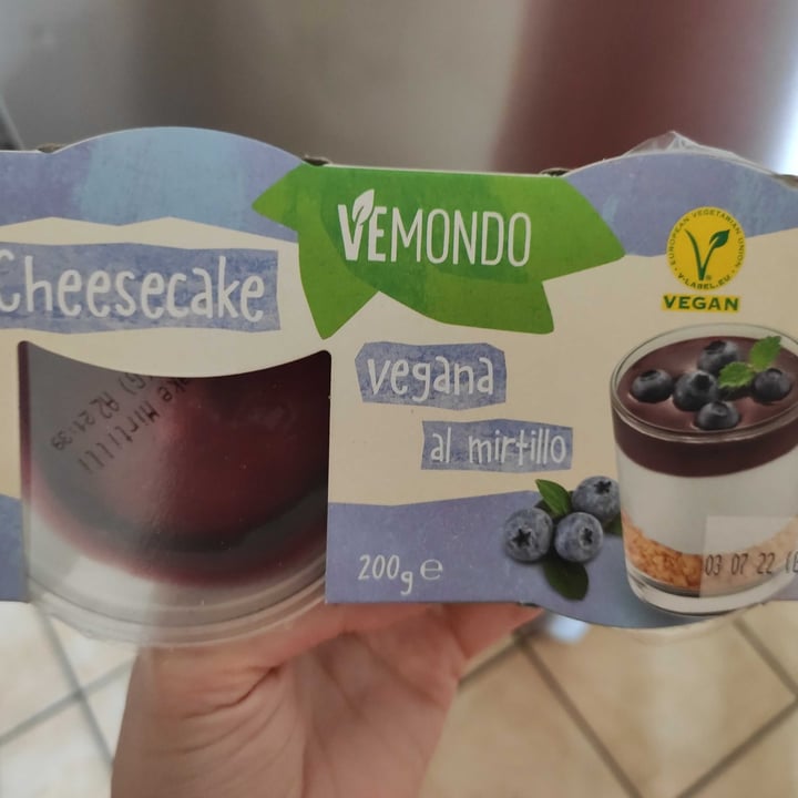 review photo of Vemondo cheese cake mirtillo shared by @bibole on 17 Jun 2022 - review
