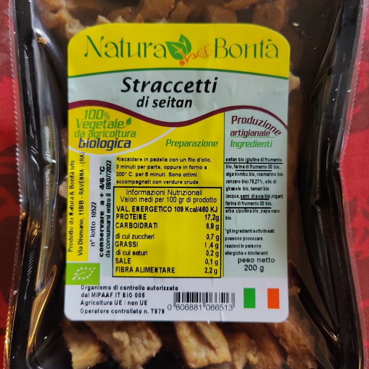 photo of Natura e bontà di Antonio Iaculli Straccetti Di Seitan shared by @robyro on  30 May 2022 - review