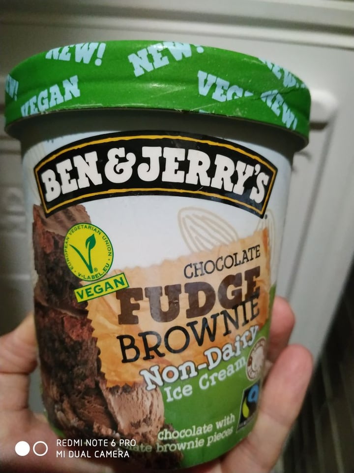 photo of Ben & Jerry's Chocolate Fudge Brownie Non-Dairy Ice Cream shared by @vaneprincon80 on  25 Jan 2020 - review