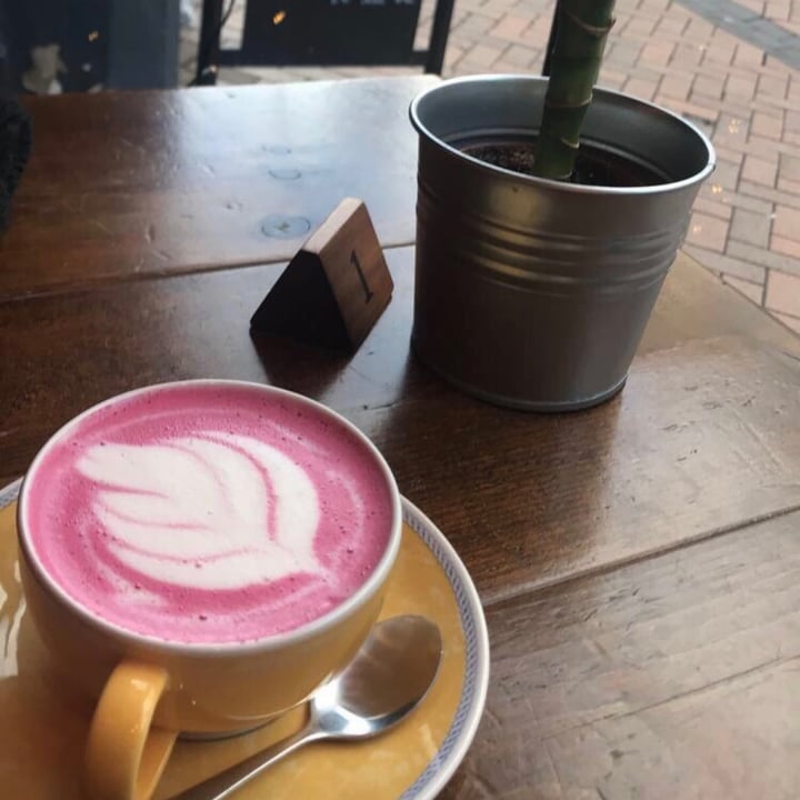 review photo of PLANT Cafe & Bar Beetroot Latte shared by @zsuipeach on 06 May 2020 - review