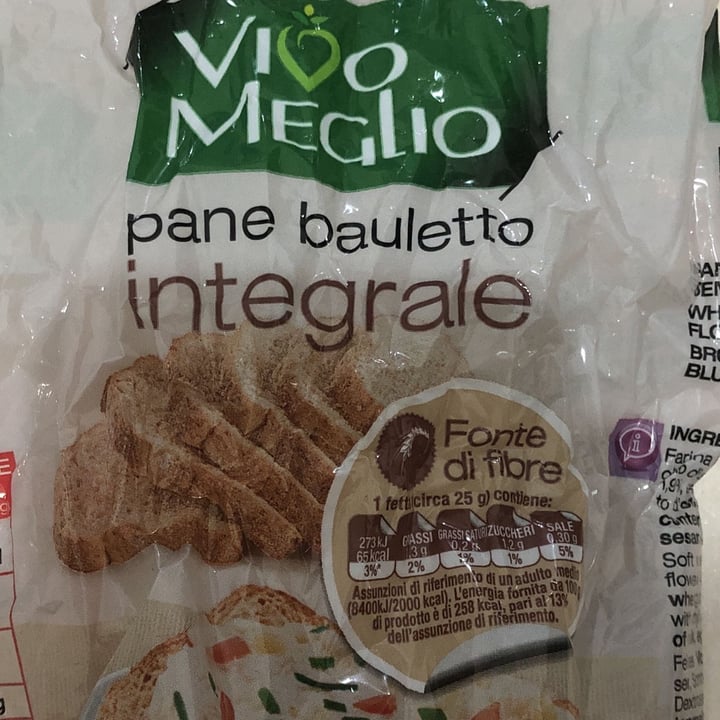 photo of Vivo Meglio Pane bauletto integrale shared by @giorgiainguanta on  02 Apr 2022 - review