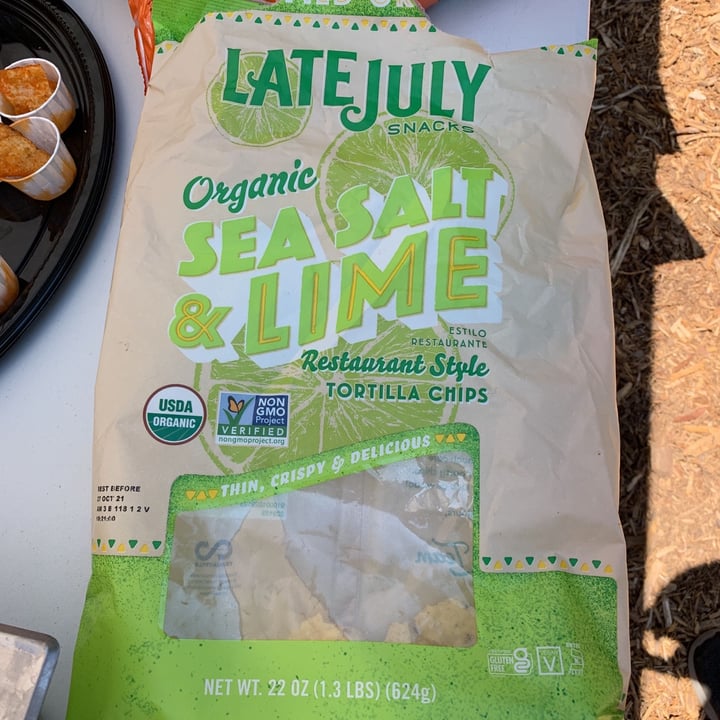 photo of Late July Snacks Sea Salt & Lime shared by @vegantony on  20 Jun 2021 - review