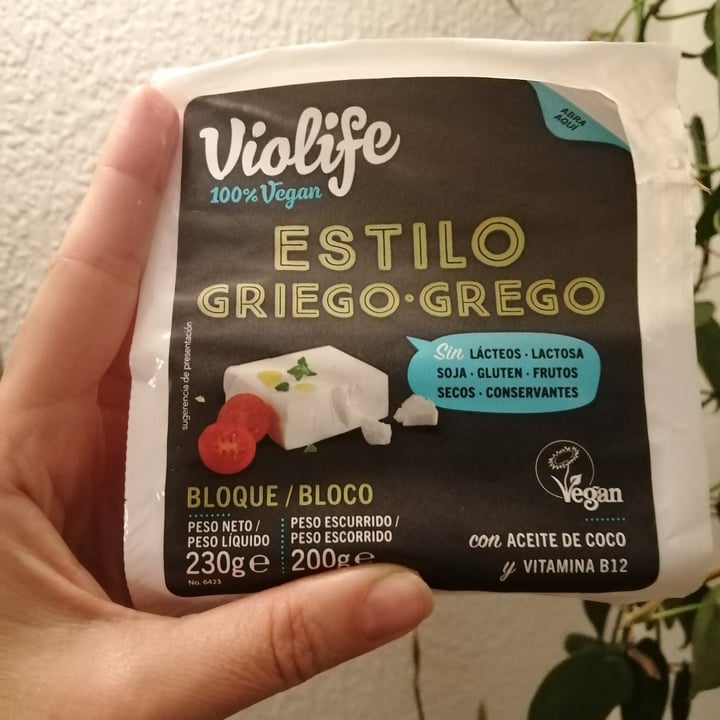 photo of Violife Blanc Grec shared by @xandavegan on  02 Aug 2022 - review