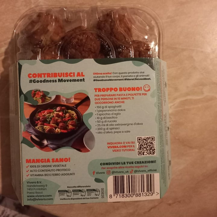 review photo of Vivera polpettine vegetali shared by @letile on 06 Dec 2022 - review