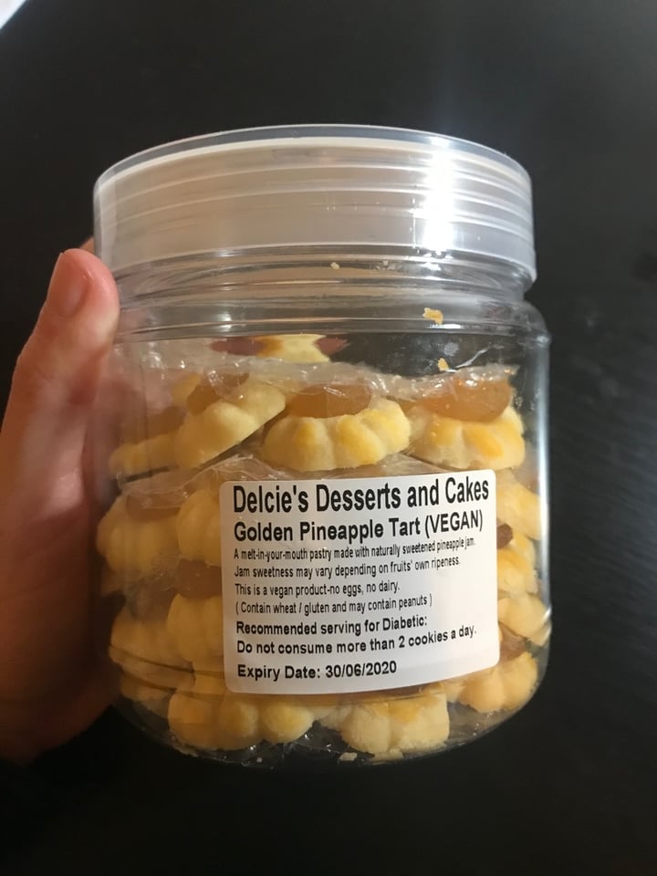 photo of Delcie's Desserts and Cakes Vegan Pineapple Tarts shared by @mariaubergine on  09 Jan 2020 - review