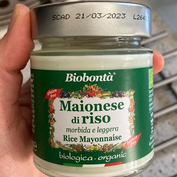 photo of Biobontà Maionese di Riso shared by @valentinanardone on  13 Mar 2022 - review