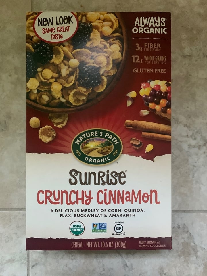 review photo of Nature's Path Foods Crunchy cinnamon shared by @vegankeegan on 21 Apr 2020 - review