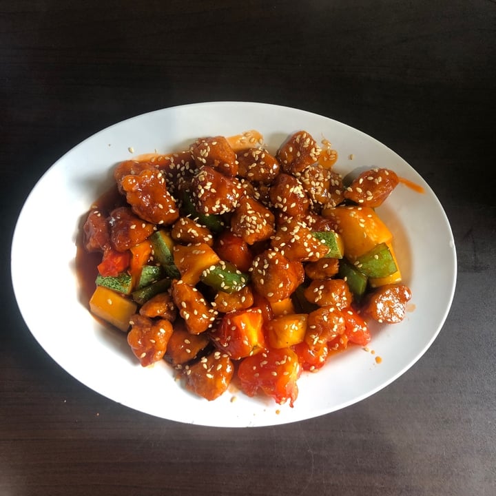 review photo of Divine Realm Vegetarian Restaurant Sweet sour pork shared by @chrishineerita on 11 Mar 2020 - review