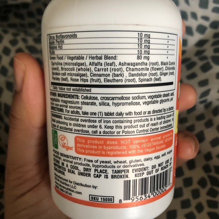 photo of Deva Deva Vegan Multivitamin shared by @nathz on  30 May 2020 - review