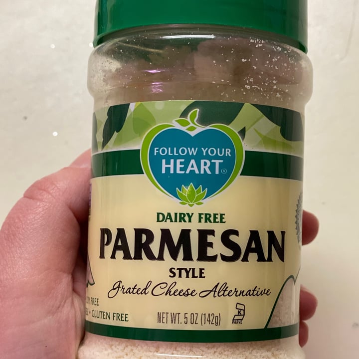 photo of Follow your Heart Dairy-Free Parmesan Shredded shared by @kheidkamp on  17 Jan 2021 - review