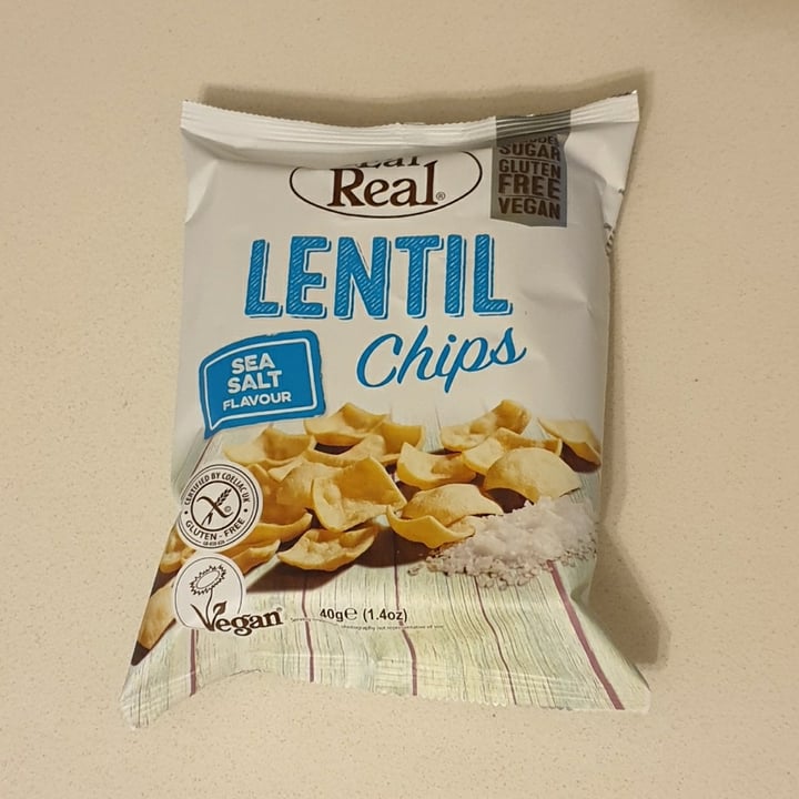 photo of Eat Real Lentil Chips Sea Salt Flavour shared by @compassionate1candy on  10 Apr 2021 - review