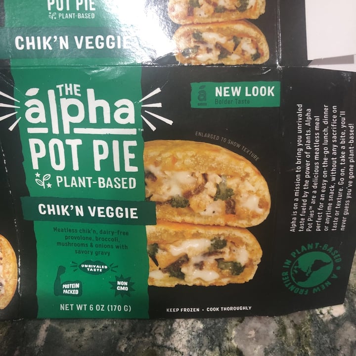 photo of Alpha Foods Handheld Pot Pie Chick’n Veggie shared by @richardsontina on  28 May 2020 - review