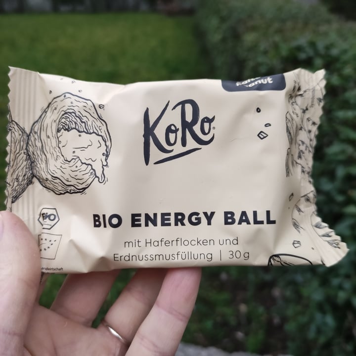 photo of Koro Bio Energy Ball mit Haferflocken und Erdnussm. shared by @veganzelle on  20 Feb 2022 - review