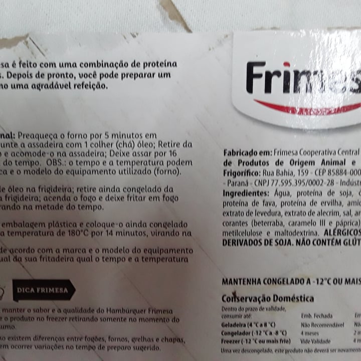 review photo of Frimesa Hamburquer 100% Vegetal Frimesa shared by @kkyyaarraa on 23 Apr 2022 - review