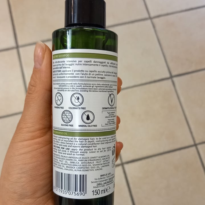 photo of Bothèa Botanic Therapy Olio Pre-Shampoo shared by @savina on  29 May 2022 - review