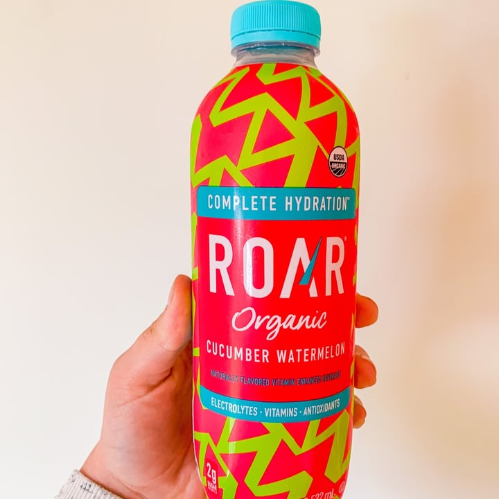 photo of Roar organic Watermelon Cucumber Electrolyte infusions shared by @jordaneatsplants on  22 Sep 2021 - review