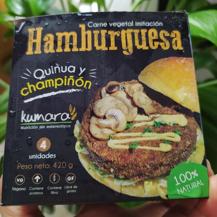 review photo of Kumara Hamburguesa Quinua y Champiñon shared by @carol-amado on 04 Nov 2021 - review