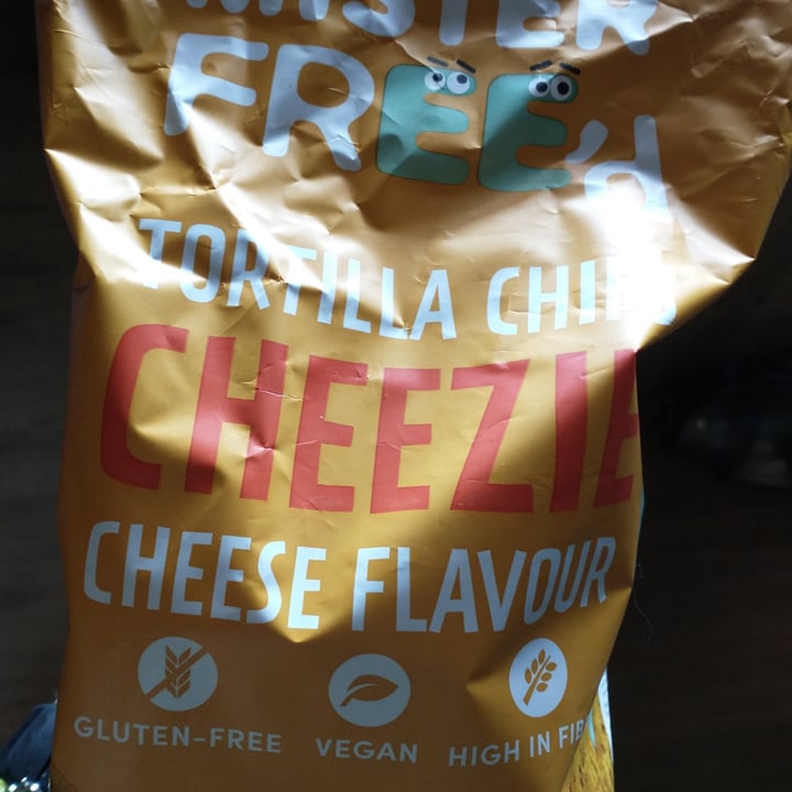 photo of Mister Free'd Tortilla Chips Cheese Flavoured shared by @veganhedgewytch on  26 Jul 2022 - review