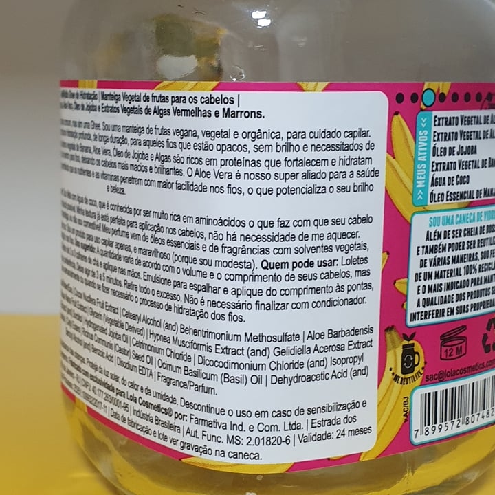 review photo of Lola Cosmetics Bem Dita Ghee shared by @anacarrijo on 22 Sep 2021 - review