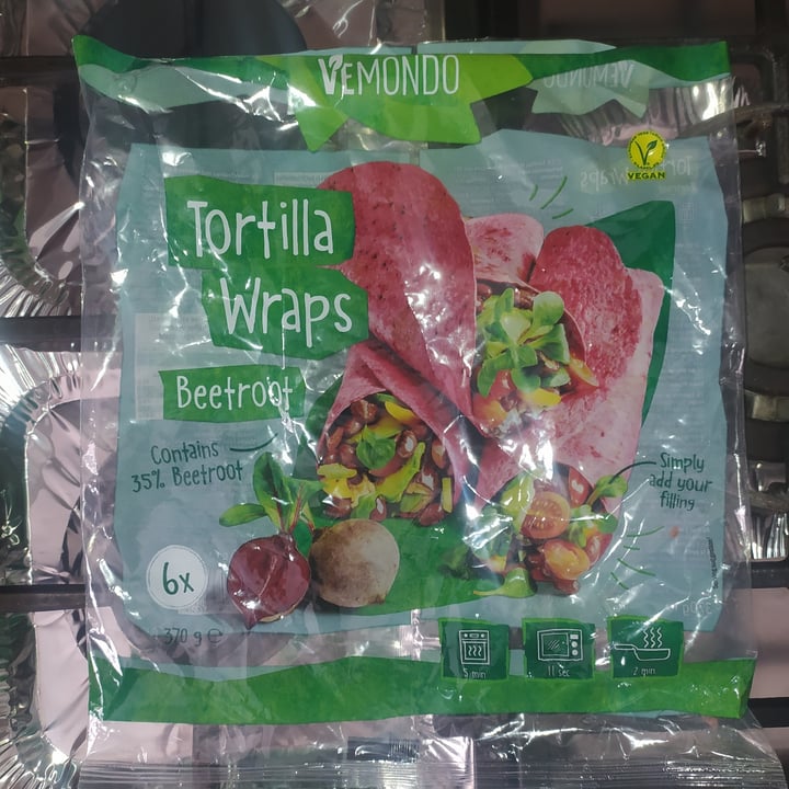 review photo of Vemondo Tortilla Wraps Beetroot shared by @maartine on 12 Aug 2022 - review
