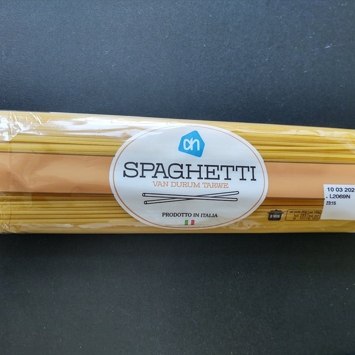 photo of Albert Heijn AH spaghetti van durum tarwe shared by @silvianeri on  05 May 2022 - review