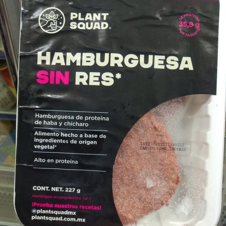 photo of Plant Squad HAMBURGUESA SIN RES shared by @anamary81 on  29 Jun 2022 - review