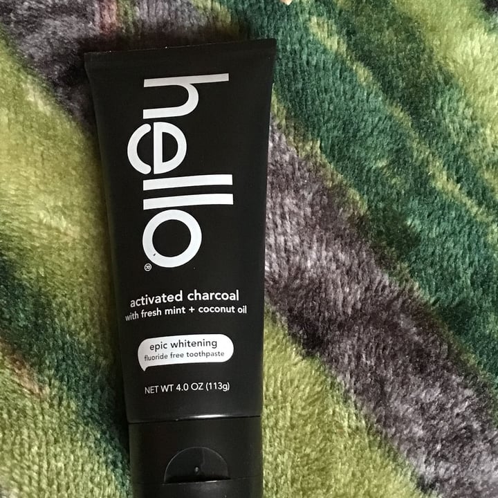 review photo of Hello Activated Charcoal Epic Whitening Flouride Free Toothpaste shared by @bllancaweaver on 11 Feb 2022 - review