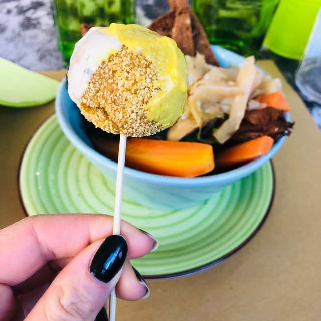 Photo of the dish “Falafel With Vegan Cheese And Vegan Mayo”