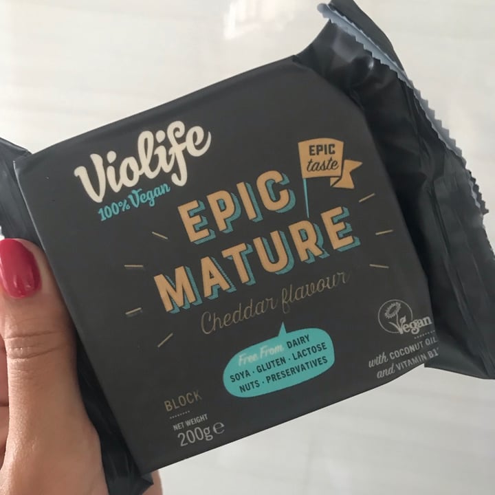 photo of Violife Epic Mature Cheddar Block shared by @rhiannelb on  22 Sep 2021 - review