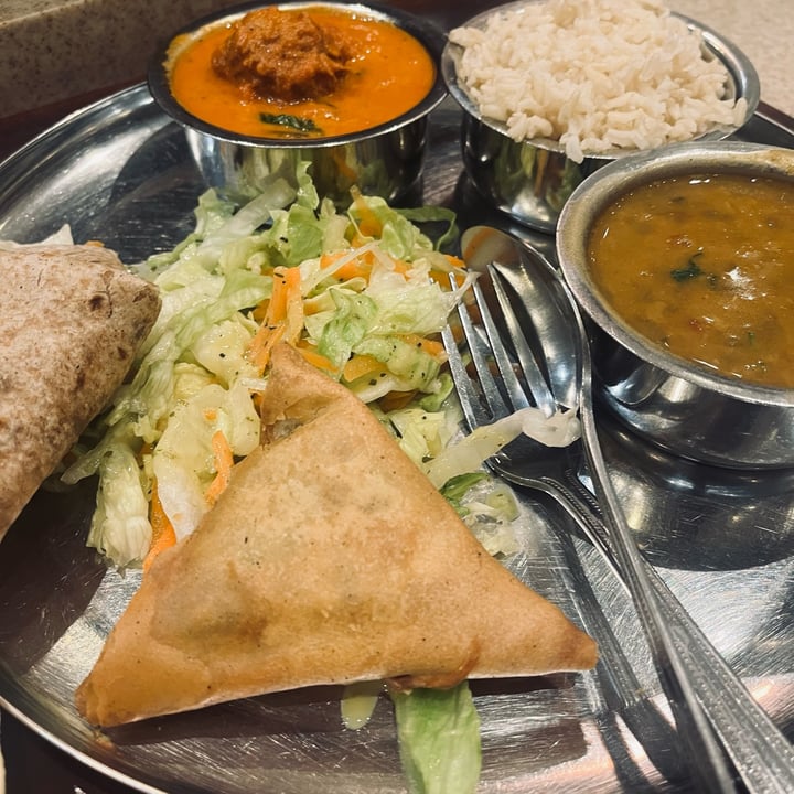 photo of Govinda's Pure Vegetarian Restaurant Vegan Thali shared by @serenadeglialberi on  31 Mar 2022 - review