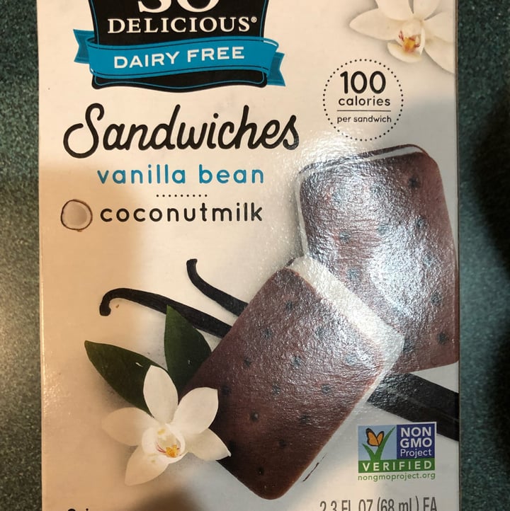 photo of So Delicious Dairy Free Ice cream sandwiches shared by @jhill827 on  31 May 2022 - review