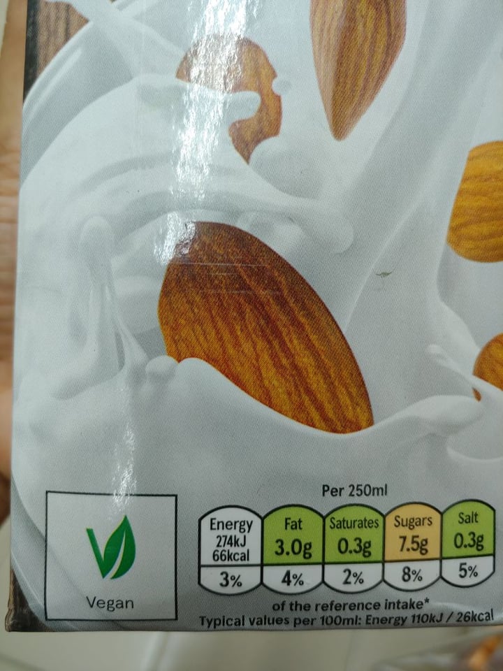 photo of Tesco Almond milk shared by @vegananu on  07 Aug 2019 - review