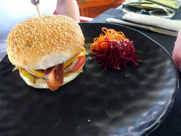 photo of Asher's Corner Cafe @ Ashers Farm Sanctuary BBQ Style Burger shared by @tashie on  09 Feb 2020 - review