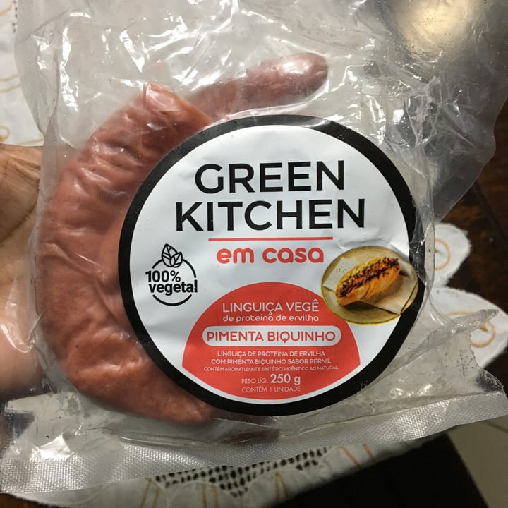 photo of Green kitchen Linguiça Vegê shared by @maryvaz on  11 Aug 2021 - review