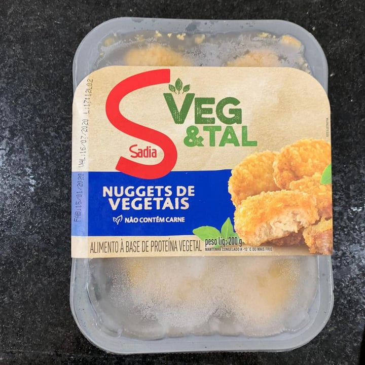 photo of Sadia Nuggets de Vegetais shared by @hugovegaman on  01 Apr 2020 - review