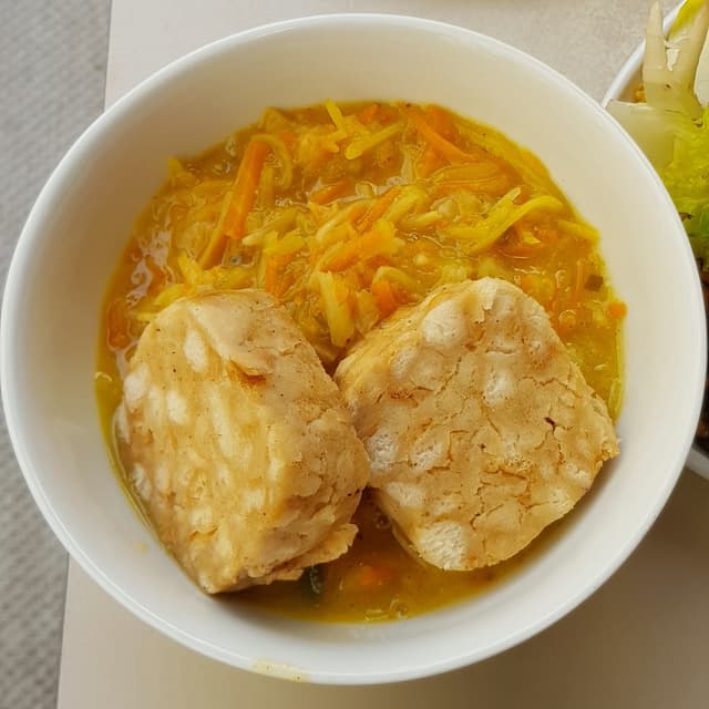 Photo of the dish “Root Veggie Stew With Bread Dumplings”