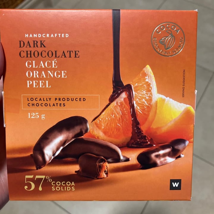 photo of Woolworths Food Dark Chocolate Glacé Orange Peel shared by @stuartdyer on  06 Nov 2020 - review