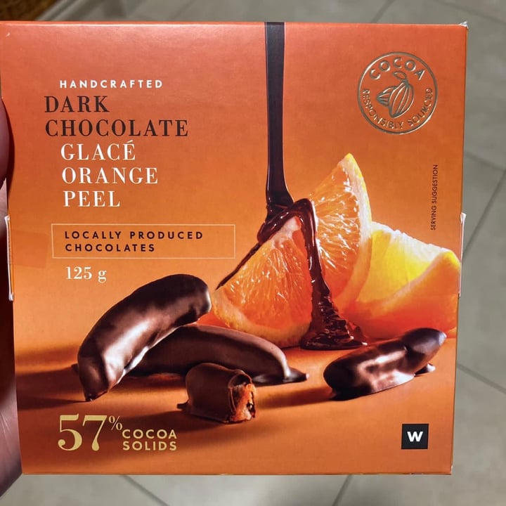 review photo of Woolworths Food Dark Chocolate Glacé Orange Peel shared by @stuartdyer on 06 Nov 2020 - review