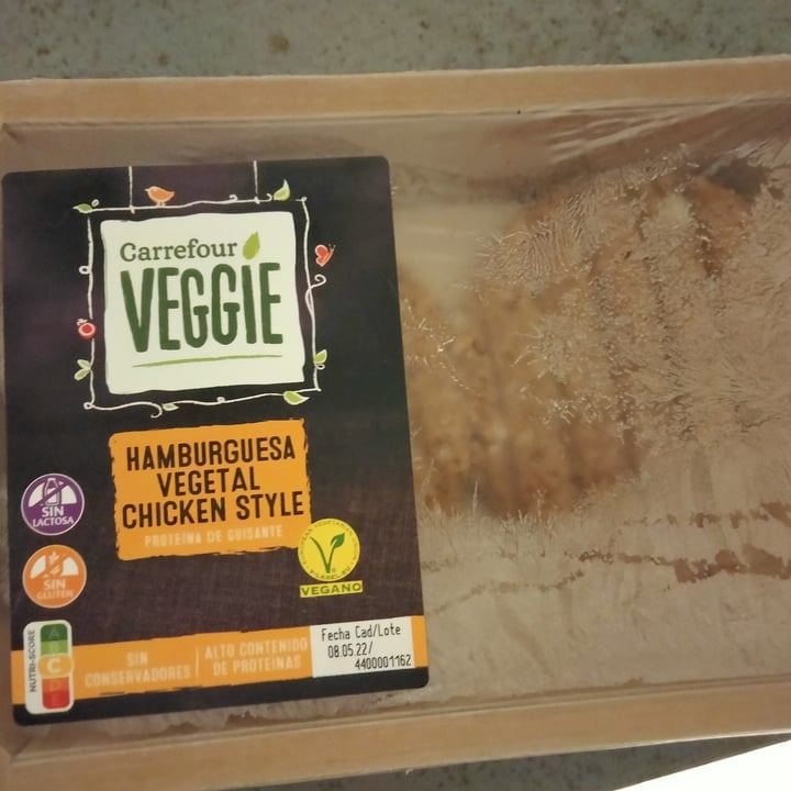 review photo of Carrefour Hamburguesa Vegetal Chicken Style shared by @windmaker on 10 May 2022 - review