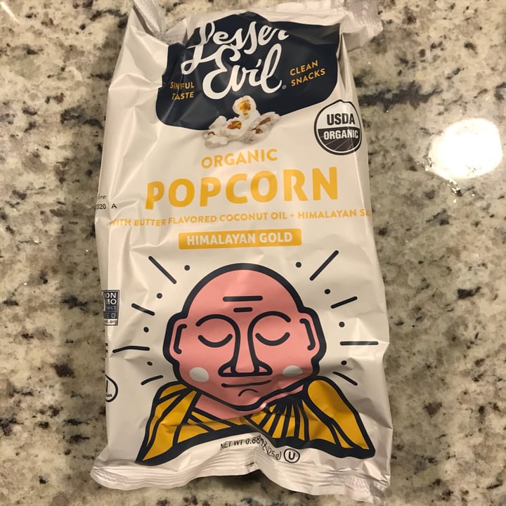 photo of Lesser Evil Snacks Himalayan Gold Popcorn shared by @hkircher on  28 Jan 2020 - review