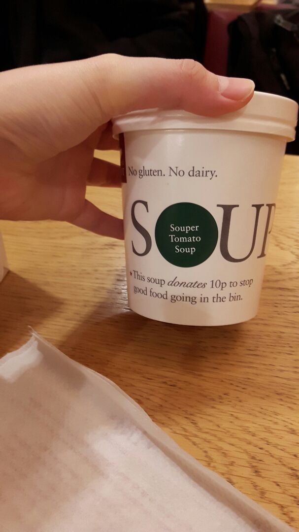 photo of Pret A Manger Souper Tomato Soup shared by @darkchocoholic on  29 Dec 2019 - review