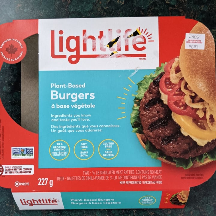 photo of Lightlife Plant Based Burgers shared by @chelseabuns on  05 Jun 2021 - review
