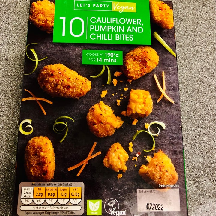 photo of ALDI Cauliflower, pumpkin and chilli bites shared by @blue-jay on  11 Dec 2020 - review